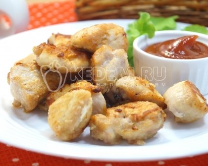 Куриное филе на сковороде