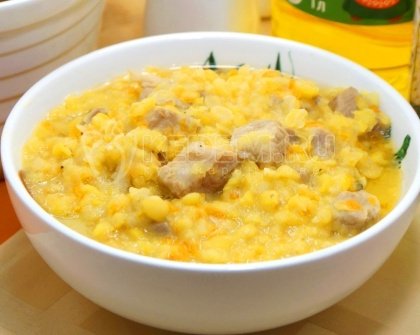 Гороховая каша с мясом