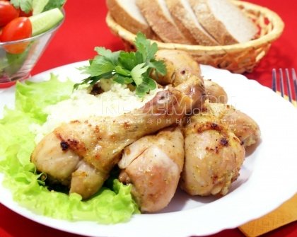 Куриные голени в рукаве
