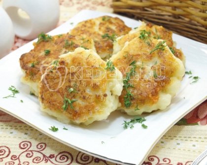 Котлеты из цветной капусты с сыром