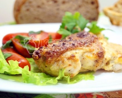 Сочная куриная грудка с сыром в духовке