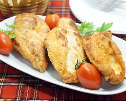Жареная куриная грудка во фритюре