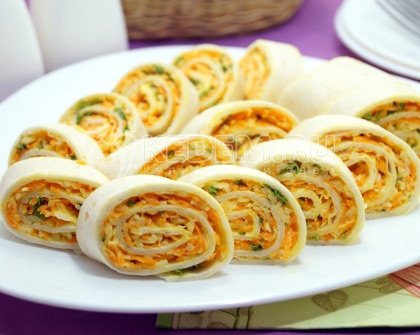 Рулетики из лаваша