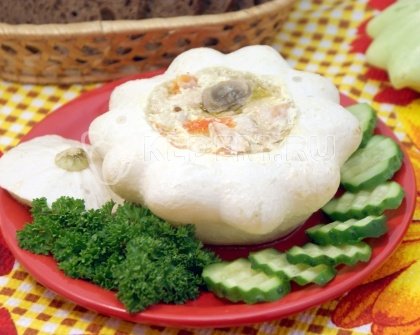 Фаршированный патиссон