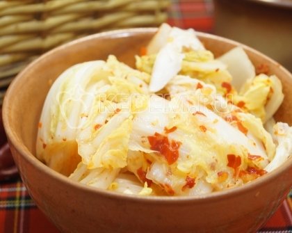 Пекинская капуста по-корейски быстрого приготовления